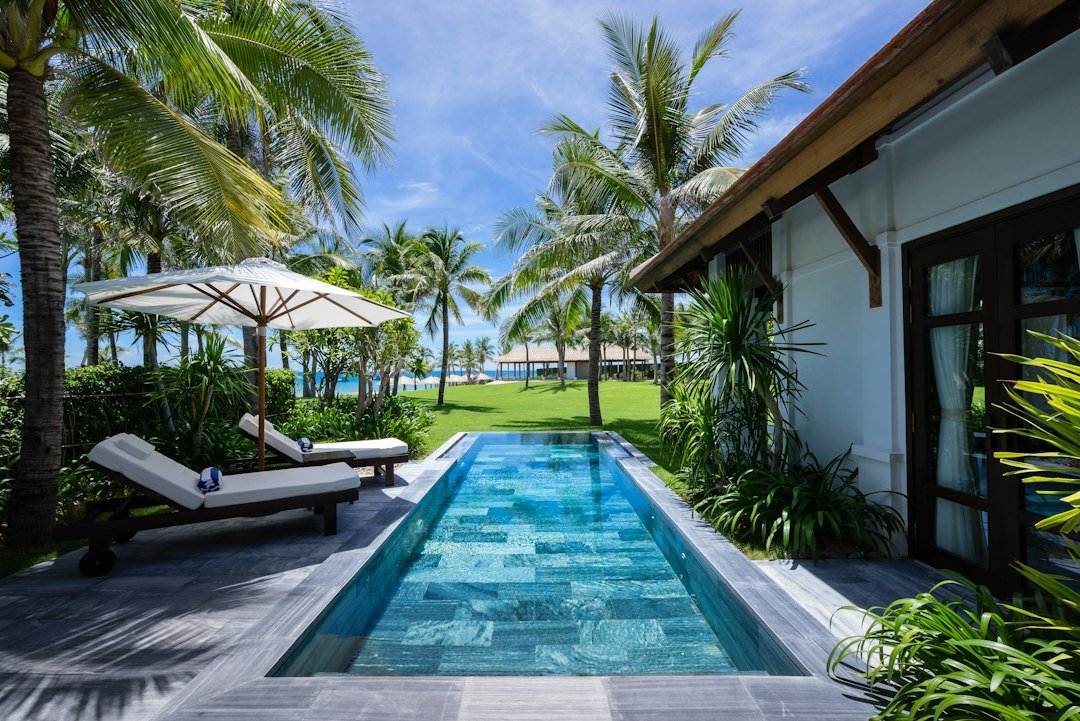 Luxury tropical villa resort